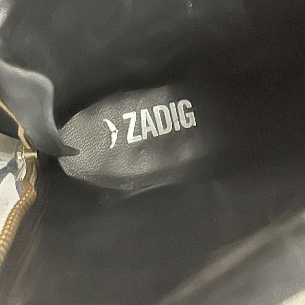 Zadig & Voltaire Cara Suede Cowboy Boot 36/5-5.5 New - Picture 13 of 17